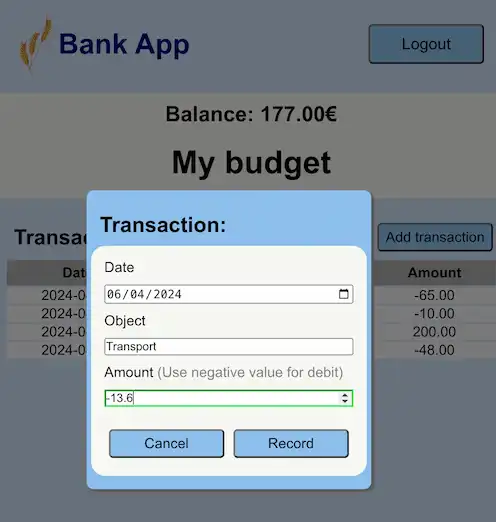 Banking app image